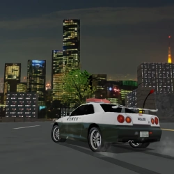 Skyline police car. Japanese livery. Ryuji Kainoh conversion. Slightly improved wheel mesh.